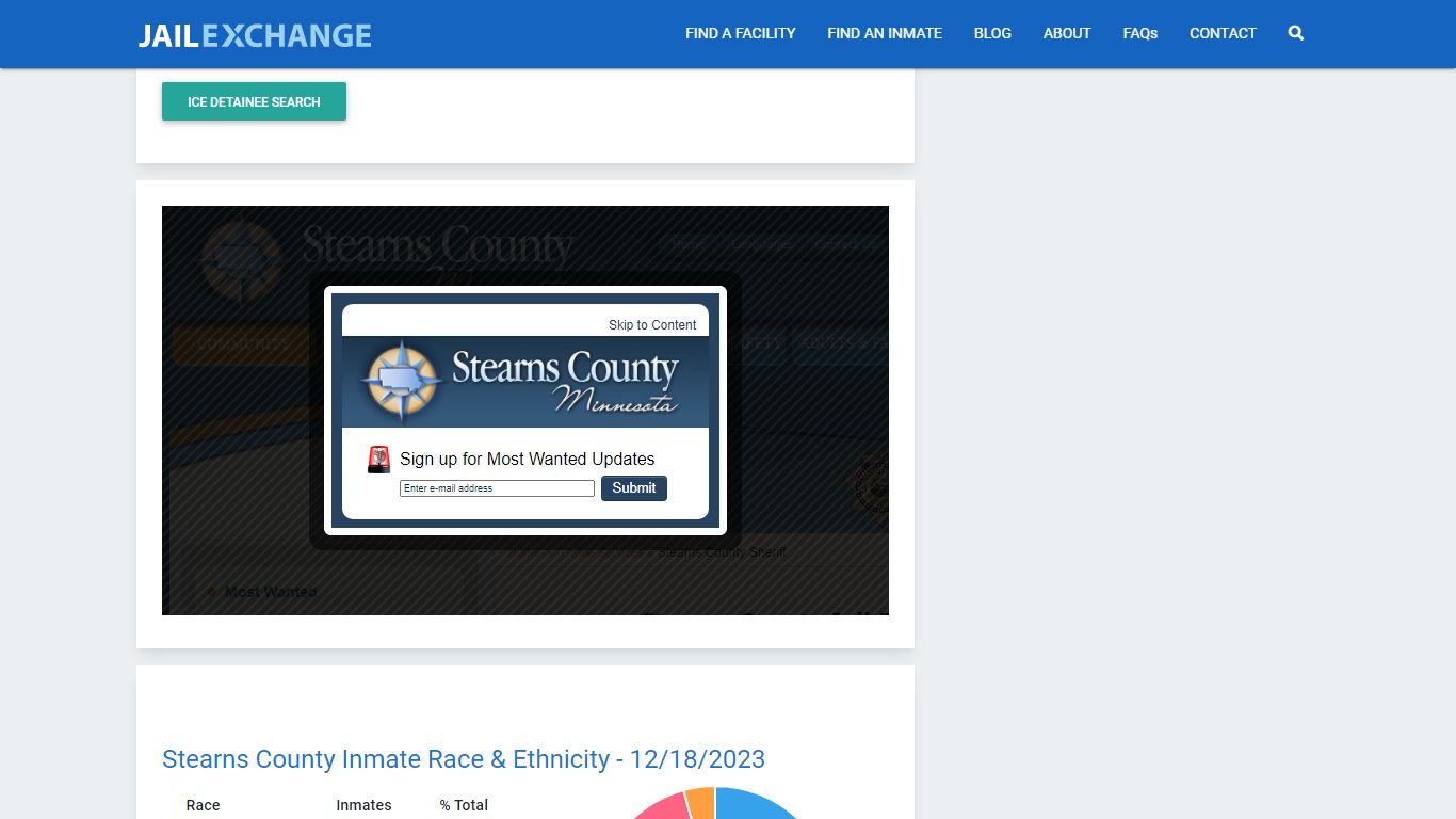 Inmate Search: Roster & Mugshots - Stearns County Jail, MN